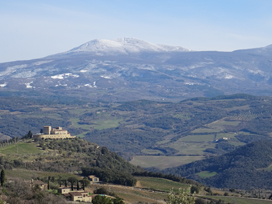 The Monte Amiata near Montalcino