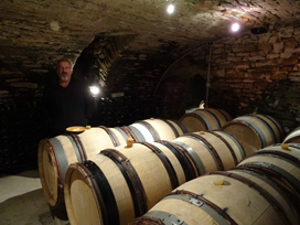 Patrick Essa in his cellar