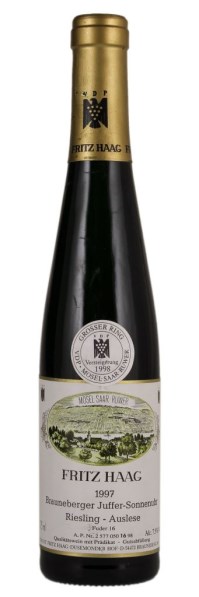 1997 Brauneberger Juffer-Sonnenuhr Auslese GK No.1, Fritz Haag