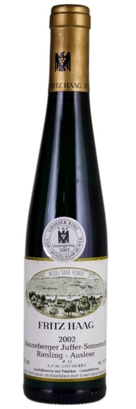 2002 Brauneberger Juffer-Sonnenuhr Auslese GK No.1, Fritz Haag