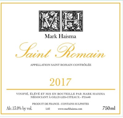 2017 St Romain Blanc, Mark Haisma